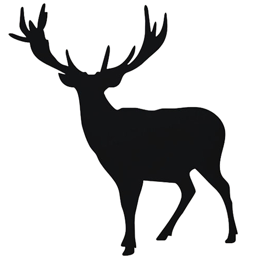 Deer black silohette icon