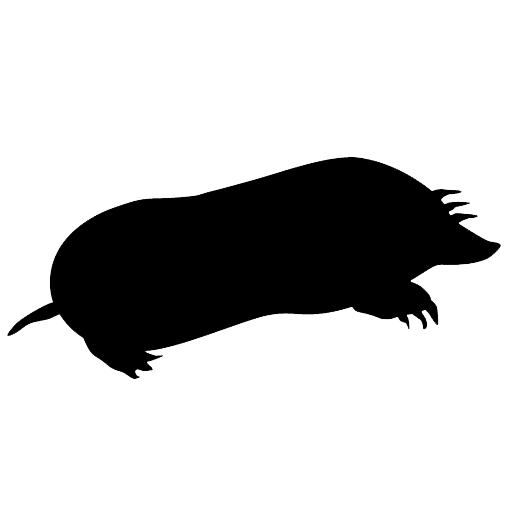 Mole black silohette icon